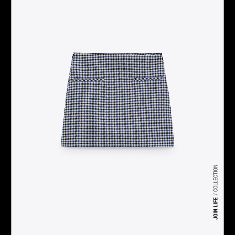 🆕NWT Zara Plaid Mini Skirt
